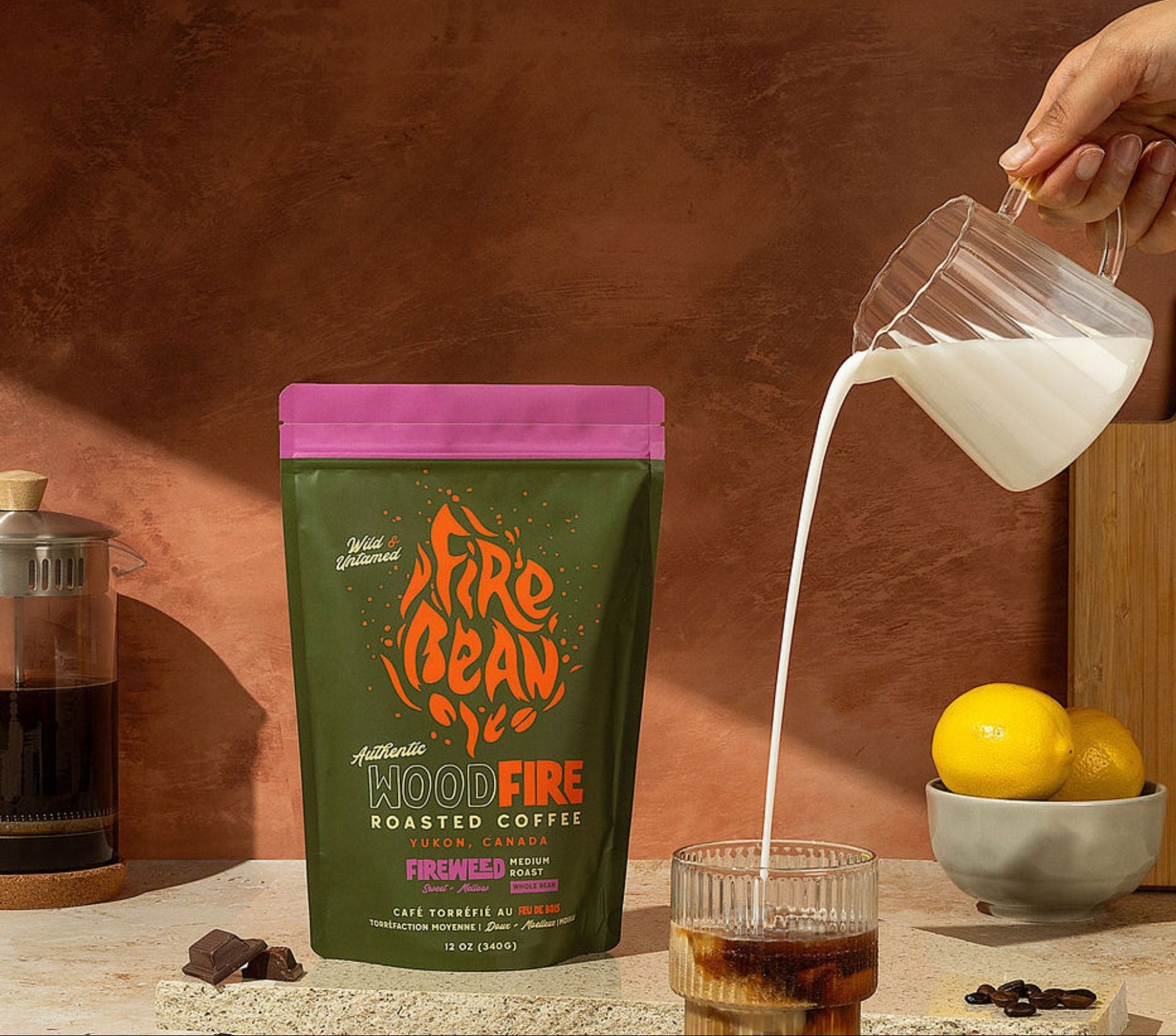 Experience small-batch coffee roasted over real woodfire.